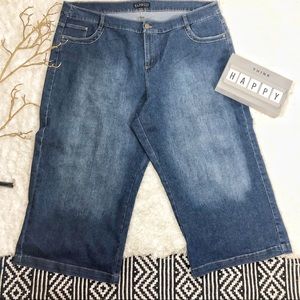 Eloquii jean capris size 24 wide leg